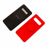 Wholesale Galaxy S10+ (Plus) Pop Up Grip Stand Hybrid Case (Red)